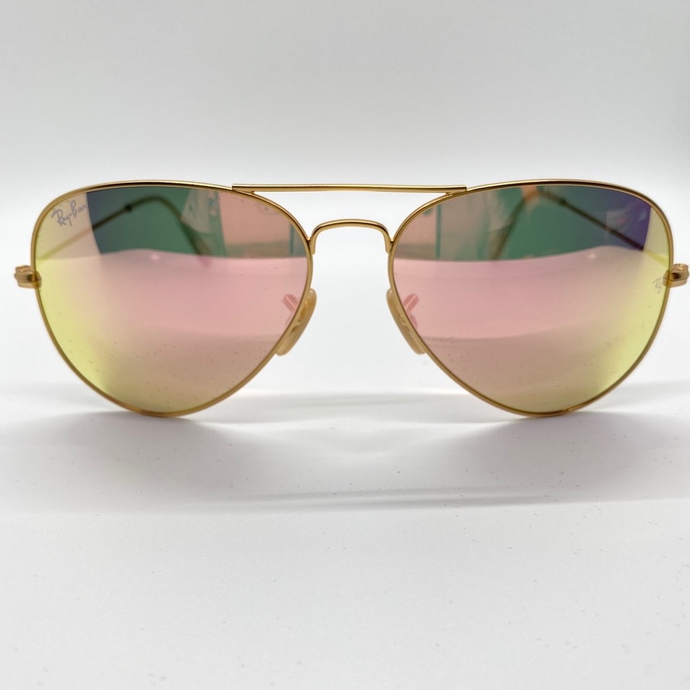 Ray Ban Aviator Pink Flash RB3025 sunglasses - Picture 4 of 7